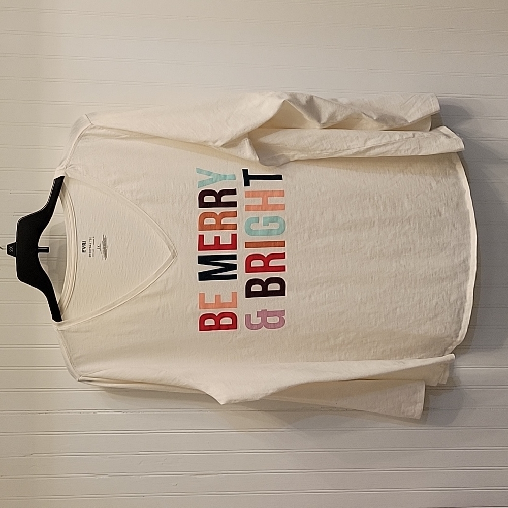 Cream colored Christmas Long sleeve T-shirt